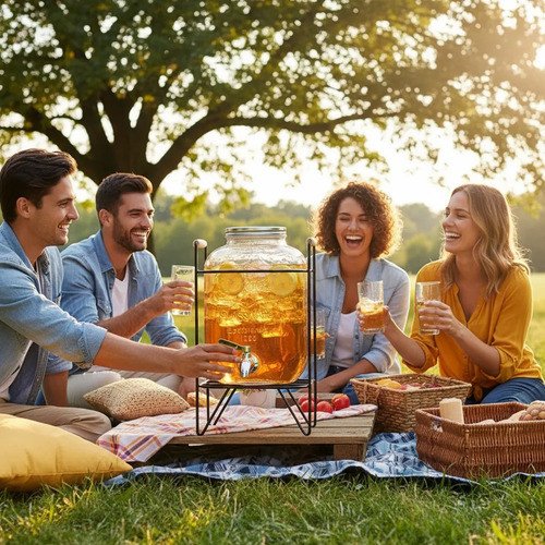 Dispensador Para Bebidas De Vidrio 5lt - Uh - Imagen 3