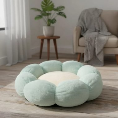 Cama 55 cm / Cucha Forma Flor Para Gato Y Perro