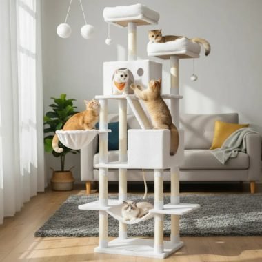 Rascador Gigante Para Gato Torre Con Cama Y Juegos - Uh