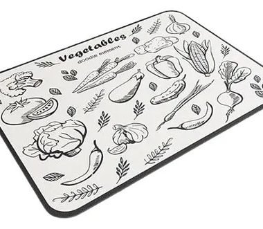 Alfombra Super Absorbente Seca Platos Vasos Diseño 60 X 50