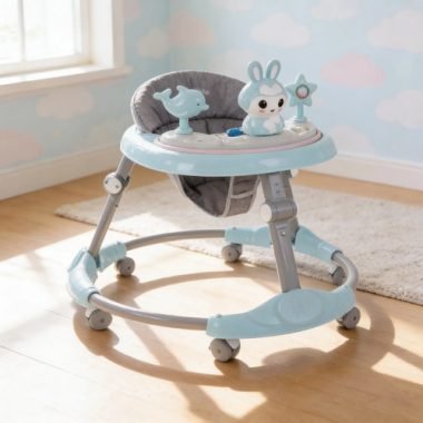 Caminador Plegable Para Bebé + Tablero Con Juegos Musica Luz