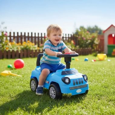 Buggy Infantil Auto Tipo Jeep Con Bocina Y Respaldo Universo
