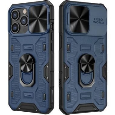 Funda iPhone 13 Promax Cubierta Deslizante Cámara Y Anillo