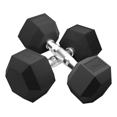 Mancuerna 6kg Hexagonal De Hierro Recubierto Pesas - Uh - Imagen 3