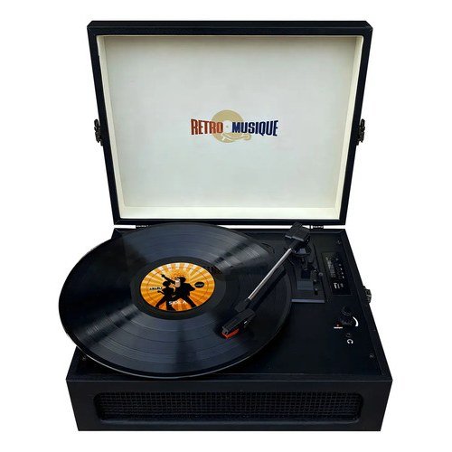 Tocadiscos Vinilo Retro Musique Kxrm28 Bt Fm Color Marrón 220v - Imagen 2