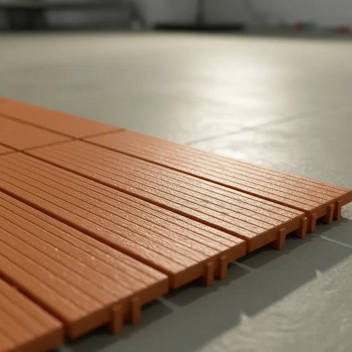 Piso Deck Wpc Encastrable Marrón Claro - 30x30cm - Uh - Imagen 3