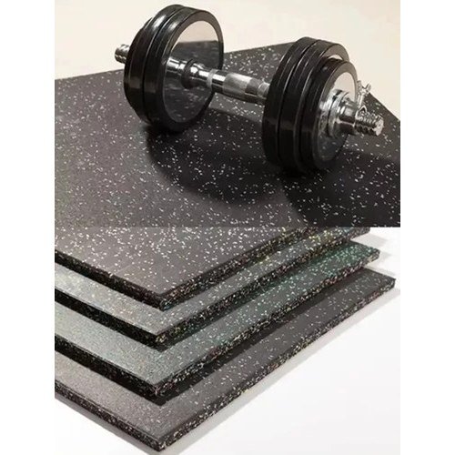 Piso De Goma Caucho Gimnasio Crossfit 1m X 1m X 1.5cm - Uh - Imagen 4