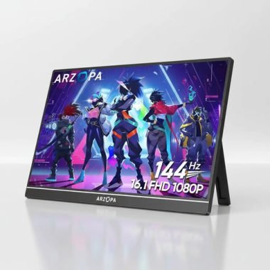 Monitor Gamer Arzopa Con Pantalla De 16.1 144hz Y Resolución Full Hd