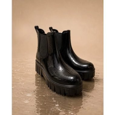 Bota Lluvia Impermeable Goma Elara Tinto.uy