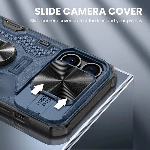 Funda iPhone 13 Mini Cubierta Deslizante Cámara Y Anillo - Imagen 2