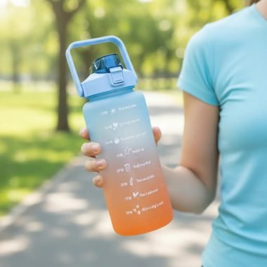 Botella Agua Deportiva Hidratacion Motivacional 1 Litro - Uh