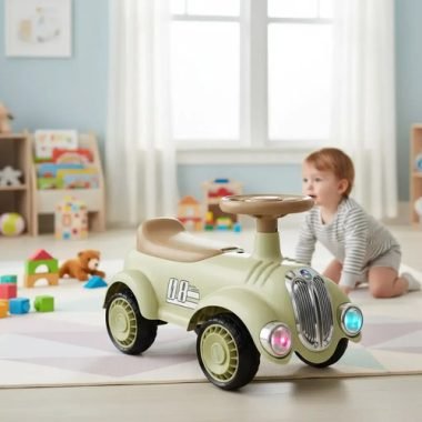 Buggy Auto Retro Clásico Para Bebe Con Luces Y Sonido - Uh