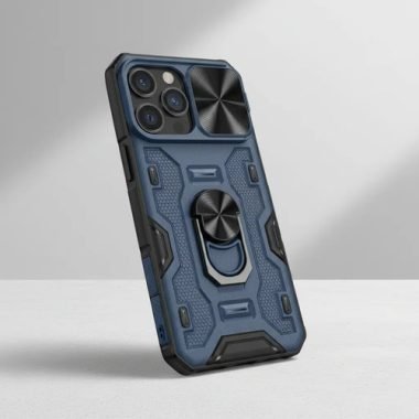 Funda iPhone 14 Promax Cubierta Deslizante Cámara Y Anillo