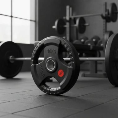 Disco Olimpico De Hierro Engomado Con Agarres 5kg - Uh