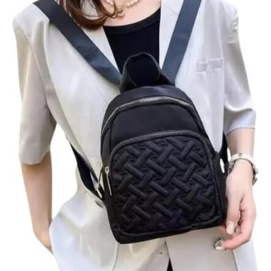 Mochila/ Bandolera De Dama Funcional Negra - Universo Hobby
