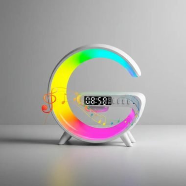 Parlante G Lámpara Veladora Led Rgb Bluetooth Batería - Uh