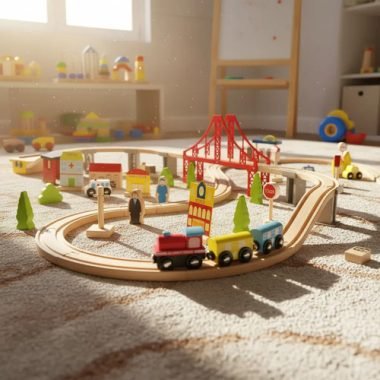 Juego Trenes De Madera