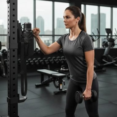 Bolso Con Soporte Magnetico Para Gimnasio Porta Botella - Uh