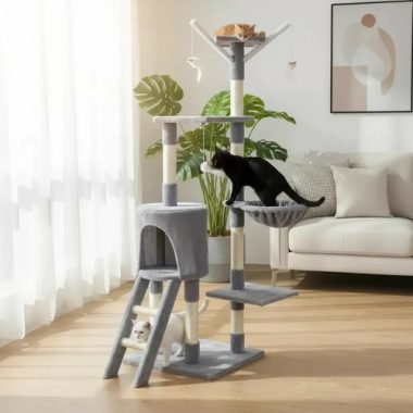 Rascador Para Gatos / Rascador Árbol Con Casa Para Gatos