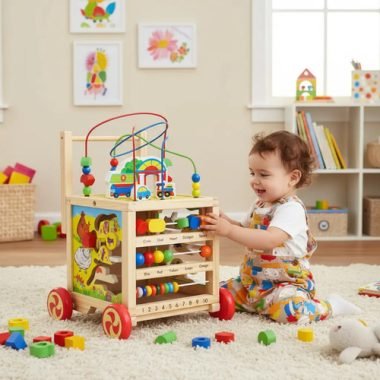 Caminador Bebe Cubo Actividades Madera