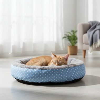 Cama Cucha 45cm Redonda Suave Para Perros Y Gatos