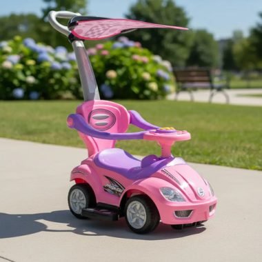 Buggy Musical Bebés Niños Con Guía Y Capota 4 En 1