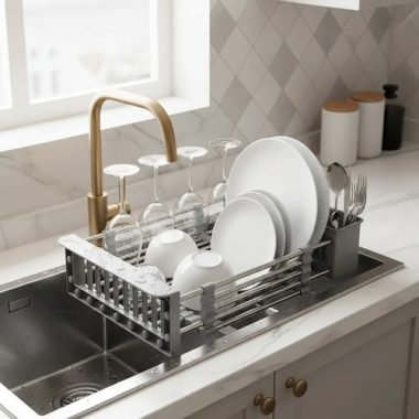 Secaplatos Extensible Para Bacha Escurridor Frutas Cocina L