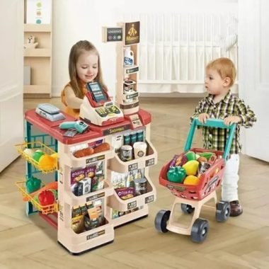 Juego Carrito De Compras Supermercado Caja Registradora - Uh