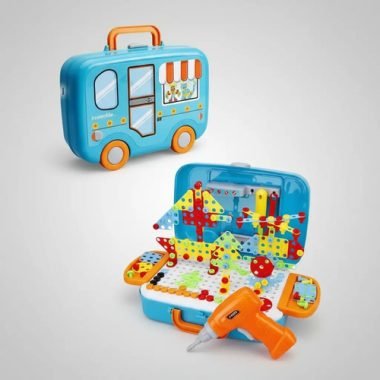 Juego Didáctico Encastre Tuercas Taladro + Valija - Uh