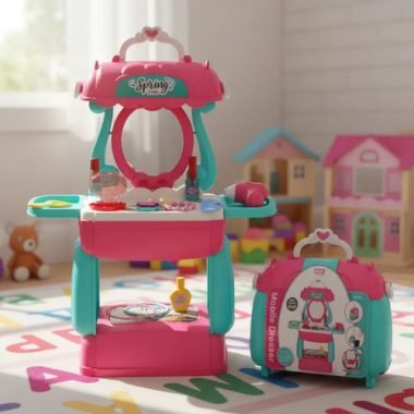 Set Tocador Infantil En Valija / Juego Belleza