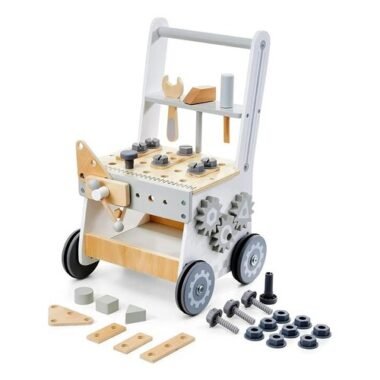 Caminador Bebe Cubo Madera Carrito De Herramientas - Uh