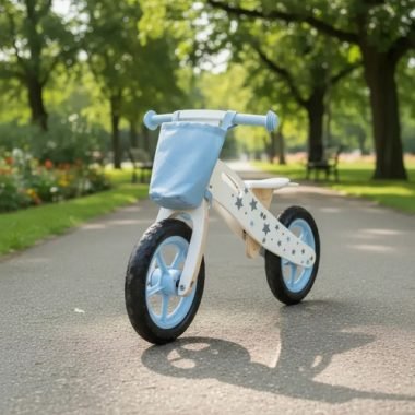 Chivita / Bicicleta De Madera Para Niños Celeste