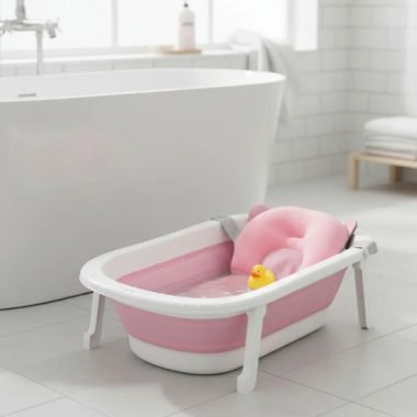 Bañito Bebe Plegable + Colchón Baby Splash