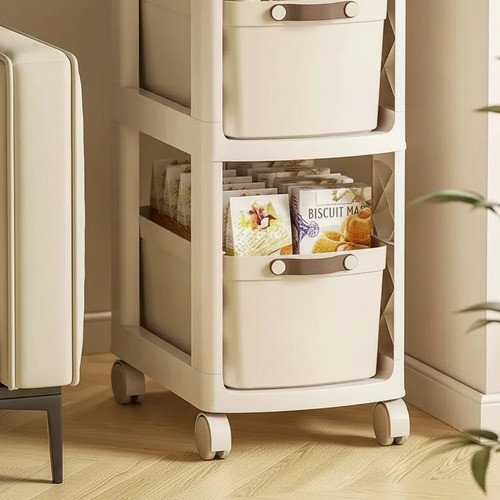 Estantería Cocina O Baño Moderno Con Ruedas 4 Niveles - Uh - Imagen 3