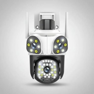 Cámara Seguridad Exterior Inalámbrica Triple Lente 3x2mp -uh