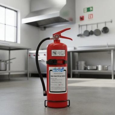 Extintor Bomberito De Polvo Con Soporte 1kg De Carga - Uh