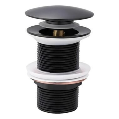 Válvula Tiptop Para Bacha Pileta Baño Cocina Negro Mate - Uh