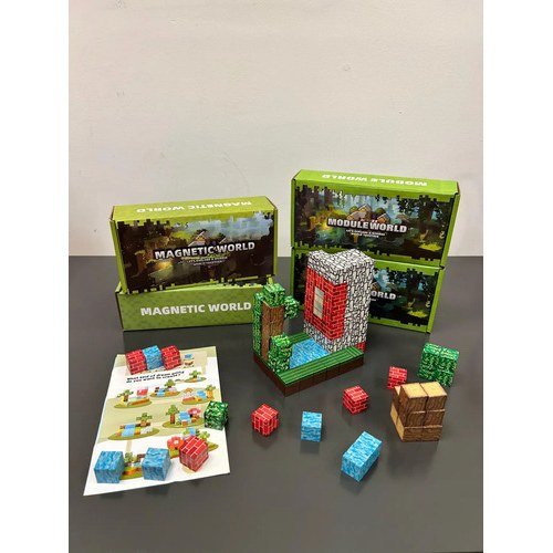 Bloques 64 pcs Magneticos Module World - Estilo Minecraft - imagen 4