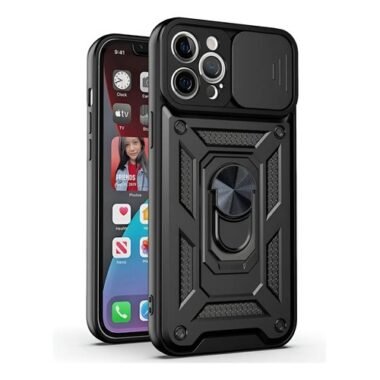 Funda iPhone 13 Pro Cubierta Deslizante Cámara Y Anillo