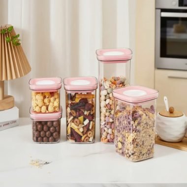 Frascos Silicona Hermetico Cocina Tupper Recipiente X5 - Uh