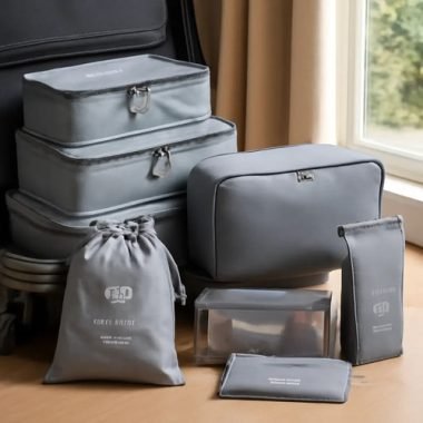 Set Organizador De Viaje 9 Piezas Para Valija Bolsos - Uh