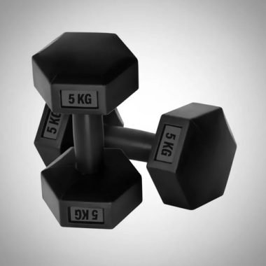 Mancuerna 5kg Revestida Pvc Pesa Fitness - Uh