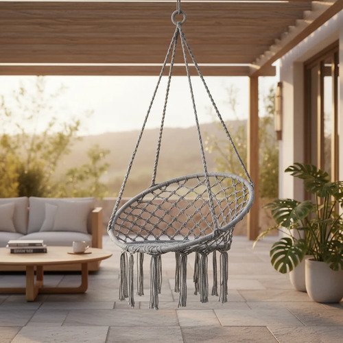 Hamaca Silla Colgante Redonda Sillon Exterior Interior - Uh