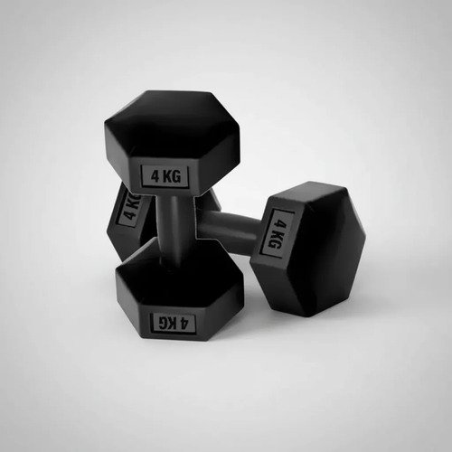 Mancuerna 4kg Revestida Pvc Pesa Fitness - Uh - Imagen 5