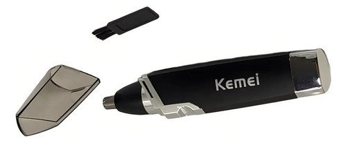 Recortadora De Pelos Nariz Y Orejas Kemei Km-6512 Inalámbrica Acero Inoxidable Negro - Imagen 5