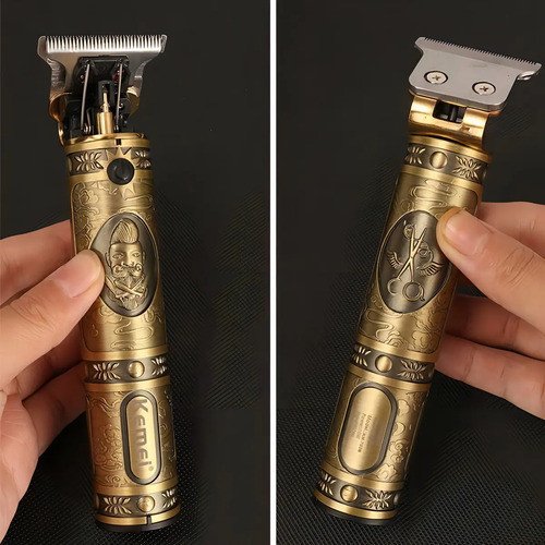 Recortadora De Pelo Y Barba Kemei Lfj-km-1325 Negra Inalámbrica Negro - Imagen 11