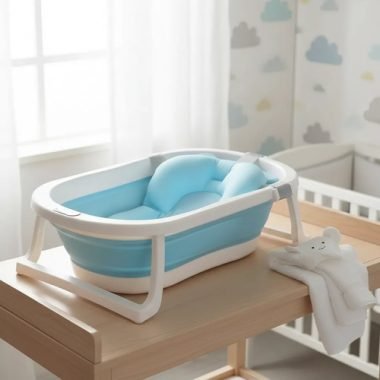Bañito Bebe Plegable + Colchón Baby Splash