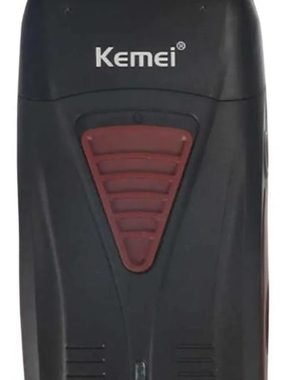 Afeitadora Inalámbrica Kemei con Láminas y Carga Rápida en Negro