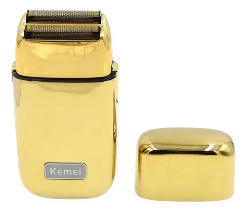 Afeitadora Recargable Kemei Km-tx1 Dorada Silenciosa Usb Carga Rápida Dorado - Imagen 2