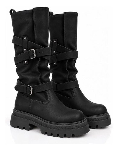 Bota Bucanera Cuerina Nix Tinto.uy